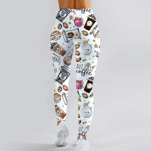 High Waist Print Yoga Leggings