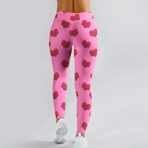 High Waist Print Yoga Leggings