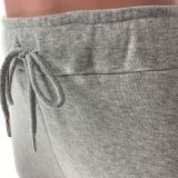 Warm Light Gray Drawstring Stack Pants