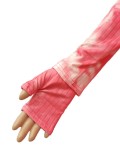 Tie Dye Pink Long Sleeve Zip Up Slinky Jumpsuit