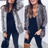 Fashion Leopard Print Blazer