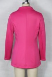 Wholesale Fashion Hot Pink Long Blazer