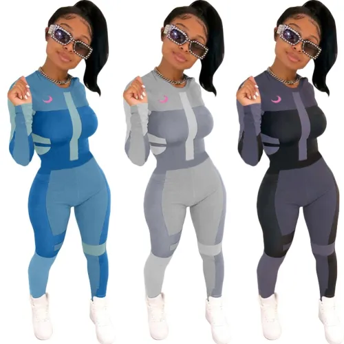 Bodycon Print Top and Legging Two Piece Set