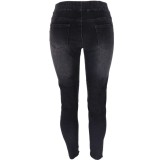 Wholesale Black Ripped Fashion Jeans
