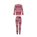 Christmas Matching Family Clothing Mom Top and Pants Lounge Set