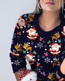 Christmas Print Mini T-Shirt Dress