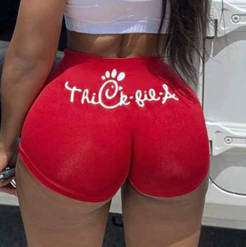 Trendy Print Sexy Tight Casual Shorts