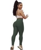 Plain Color High Wasit Workout Yoga Leggings