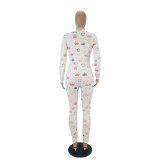 Crown Print Lounge Onesie Pajamas Jumpsuit