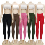 Plain Color High Wasit Workout Yoga Leggings