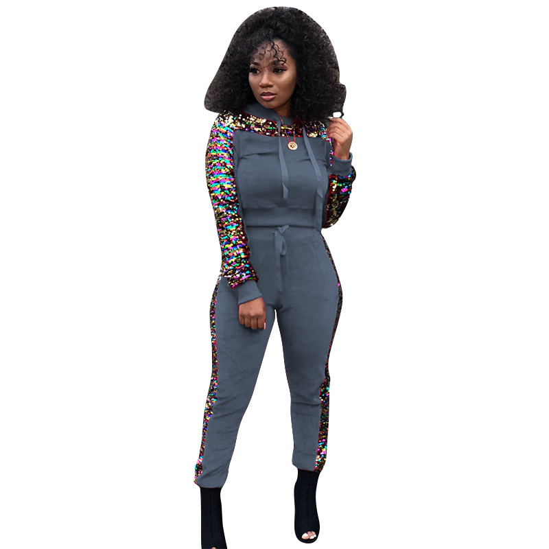 sequin tracksuit womens