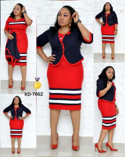 Plus Size African Style Two Piece Dress