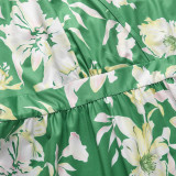 Boho Floral Print Maxi Cami Dress