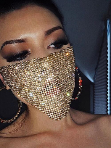 Fashion Rhinestone Sparkle Face Mask ( 2PC Pack)