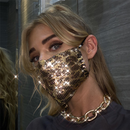 Fashion Rhinestone Sparkle Face Mask ( 2PC Pack)