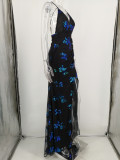Sequin High Slit Maxi Cami Evening Dress