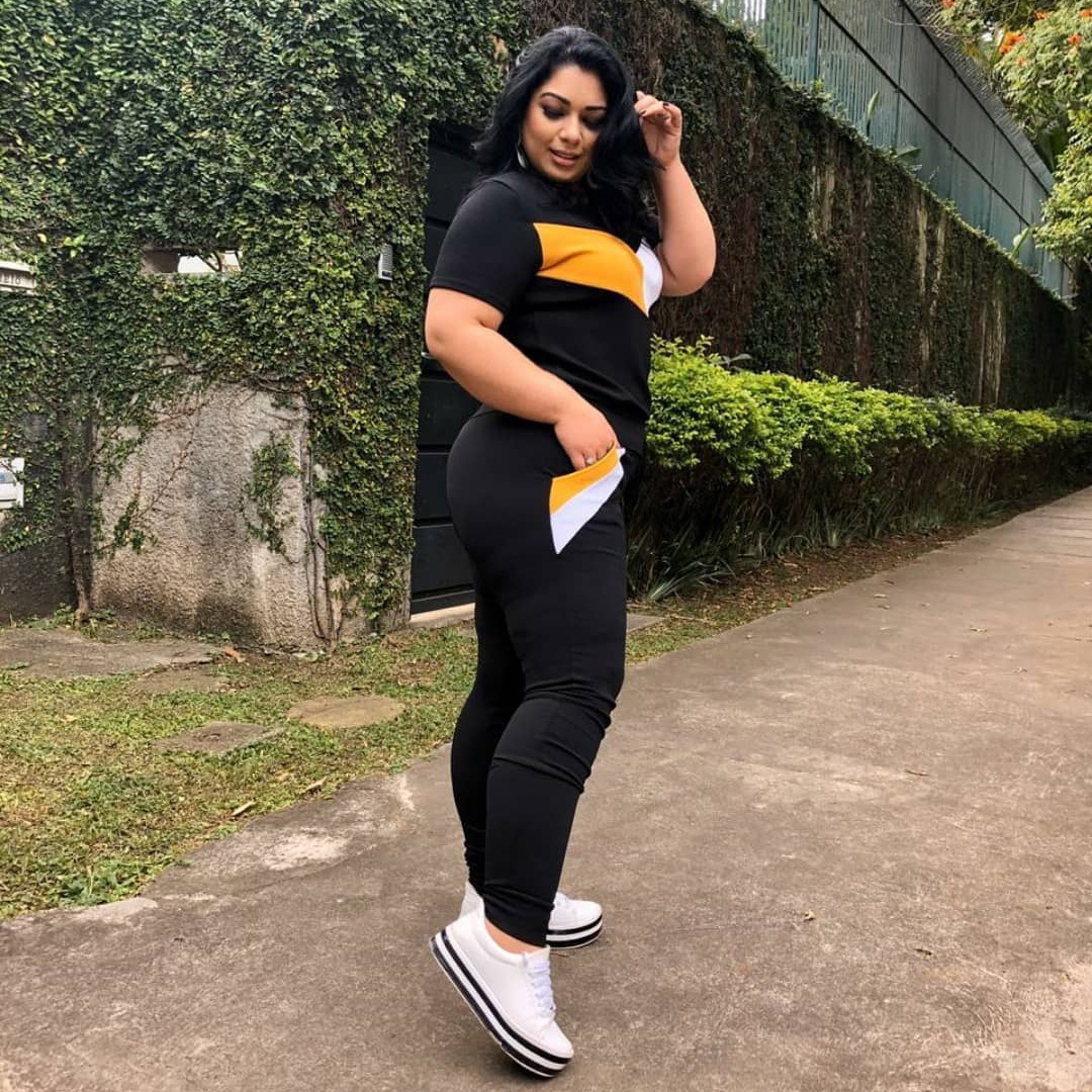 two piece outfit for plus size