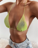 Sexy Rhinestone Thong Bikini Set