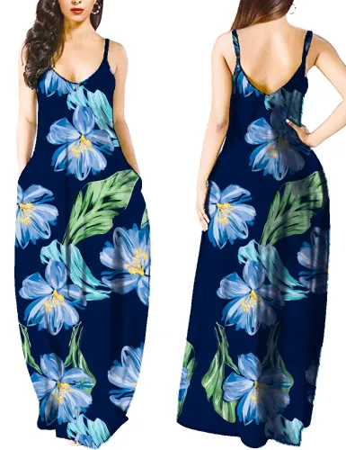 Floral Print Cami Maxi Dress