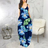 Floral Print Cami Maxi Dress