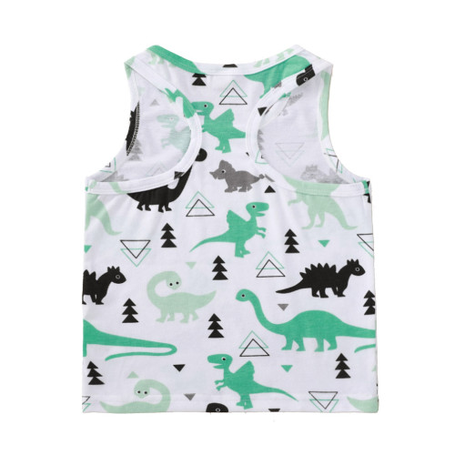 Baby Boy Dinosaur Print Tank Top