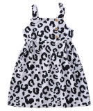 Baby Girl Leopard Print Wide Straps Dress