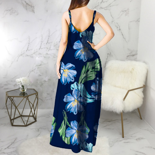 Floral Print Cami Maxi Dress