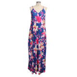 Floral Print Cami Maxi Dress