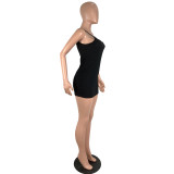 Ribbed Sexy Bodycon Mini Cami Dress