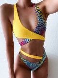 Sexy Contrast Wrapped Bikini Set