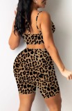 Sexy Cut Out Leopard Cami Bodycon Rompers
