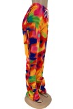 Colorful Casual Pants With Pockets