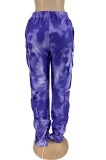 Tie Dye Casual Pants With Pockets