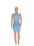 Lace-Up Plunge Hollow Out Sexy Club Dress