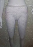 Rhinestone White Fishnet High Waist Shorts Cover Up