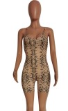 Sexy Leopard Print Cami Bodycon Rompers