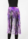 Sexy Purple Tassel Skirt