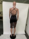 Lace Patchwork Sexy Cami Dress