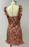 Floral Ruffle Sexy Cami Mini Dress