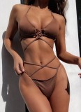 Brown Sexy Bikini Set