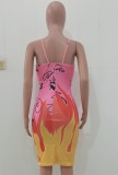 Print Sexy Cami Bodycon Dress