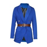 Blue Office Long Sleeve Blazer