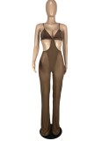 Sexy Hollow Out Cami Flare Jumpsuit