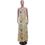 Tie Dye Cami Loose Maxi Dress