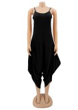 Baggy Black Cami Casual Jumpsuit