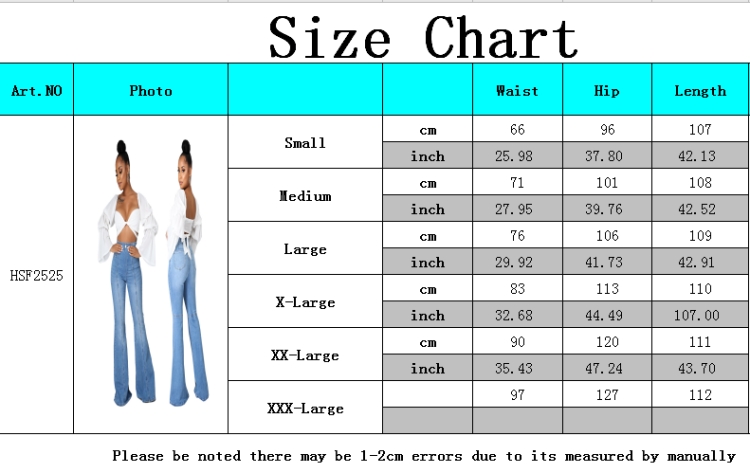 Blue High Waist Flare Jeans