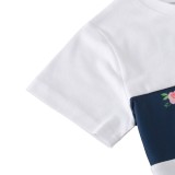 Kids Girl Flowers Print Shirt and Pants 2pc Set