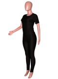 Black Short sleeve Shirt and Pants 2PC Set