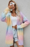 Gradient Casual Long Cardigan
