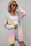 Gradient Casual Long Cardigan